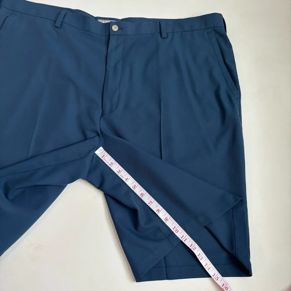 Peter Millar Wicking Performance Golf Shorts Mens 46 Navy Blue